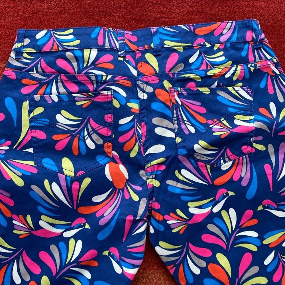 Johnnie B  by Boden Skinny Jeans Mid-Rise  Multicolor Birds 32L - Picture 4 of 4